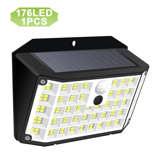 1 PCS Solar Motion Lights Outdoor, 176 LED-3 Modes Wireless Motion Sensor Outdoor Lights, Sol